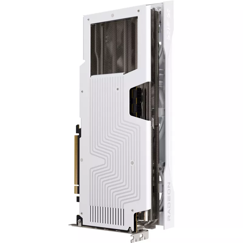 Vaizdo plokštė XFX Radeon RX 9070 XT – 16 GB GDDR6, 256 bitų, PCIe x16, 2400 MHz, 3 ventiliatoriai, balta, 325×65 mm
