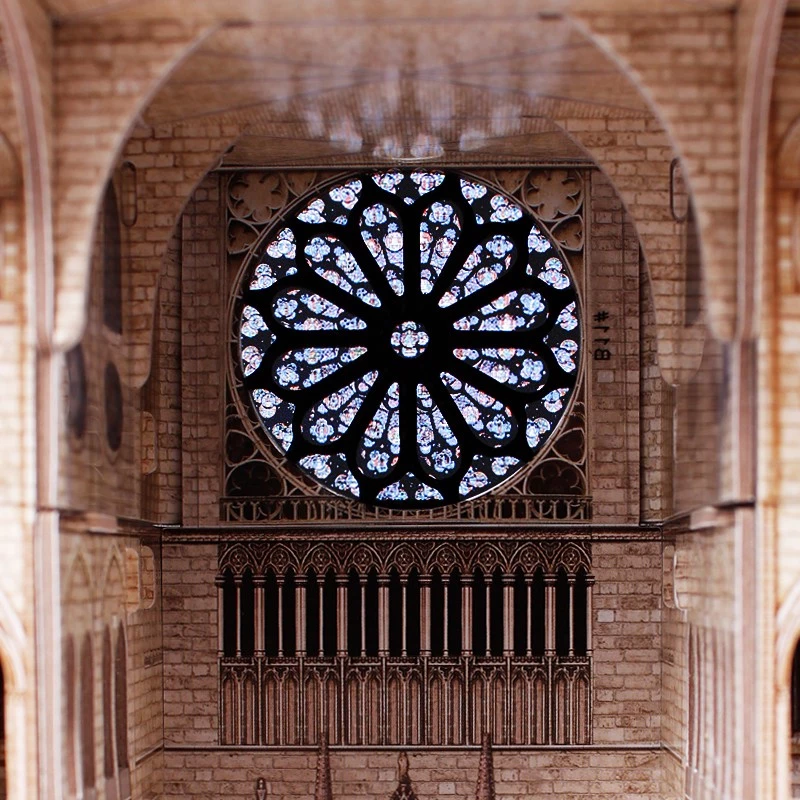 3D dėlionė CubicFun Notre Dame, 293 detalės, katedros maketas