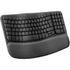 Klaviatūra Logitech Wave Keys Office RF Wireless + Bluetooth QWERTY Danų Suomių Norvegų Švedų Grafitas