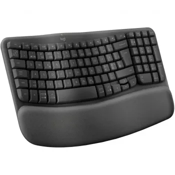 Klaviatūra Logitech Wave Keys Office RF Wireless + Bluetooth QWERTY Danų Suomių Norvegų Švedų Grafitas