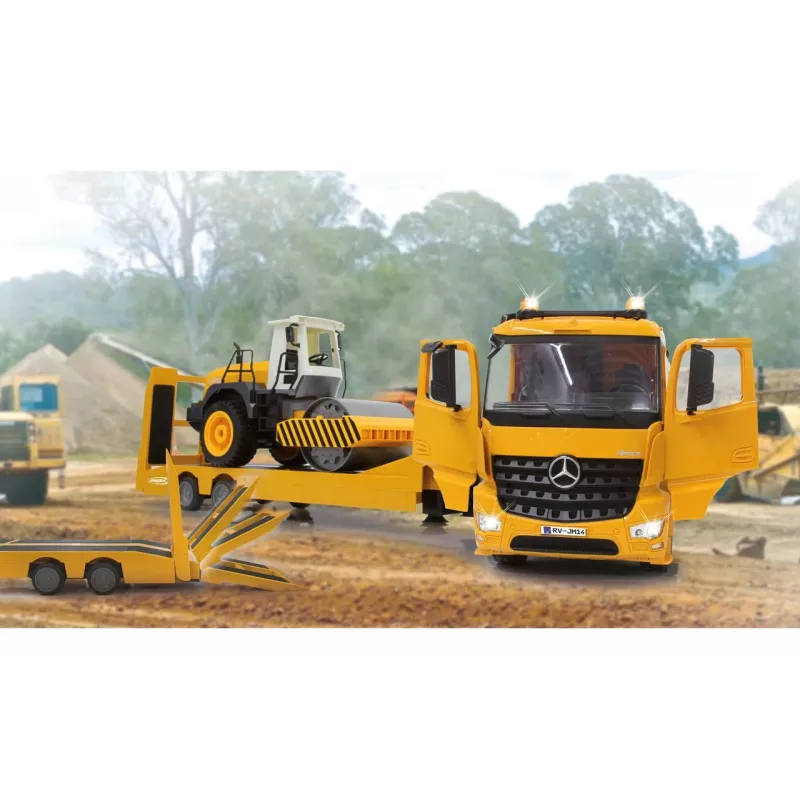 Radijo bangomis valdomas sunkvežimis Jamara Mercedes Arocs Flat Bed Truck