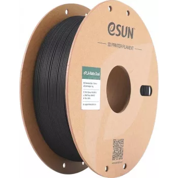 PLA MATTE DUAL 1,75mm juoda balta 1kg ESUN 3D FILAMENTAS (PLA-MTD175B-BW1P1)