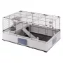 Narvas FERPLAST Modular 2 triušiams ir jūrų kiaulytėms 109x72x56 cm, metalinis, pilkas, tarpai tarp virbų 23 mm