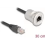 DeLOCK 88187 tinklo kabelis 0,3 m Cat5e S/UTP RJ-45 juodas sidabrinis