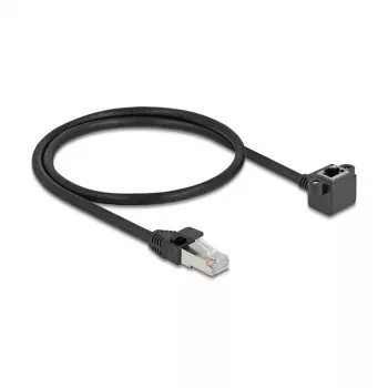 DeLOCK 81041 tinklo kabelis RJ-45 Cat6 0,5 m juodas