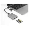 DeLOCK USB Type-C kortelių skaitytuvas CFexpress XQD aliuminis pilkas 10000 Mbit/s