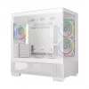 Korpusas DeepCool CG380 3F WH baltas, Midi Tower, 235×437×451 mm, 3x 120 mm ventiliatoriai