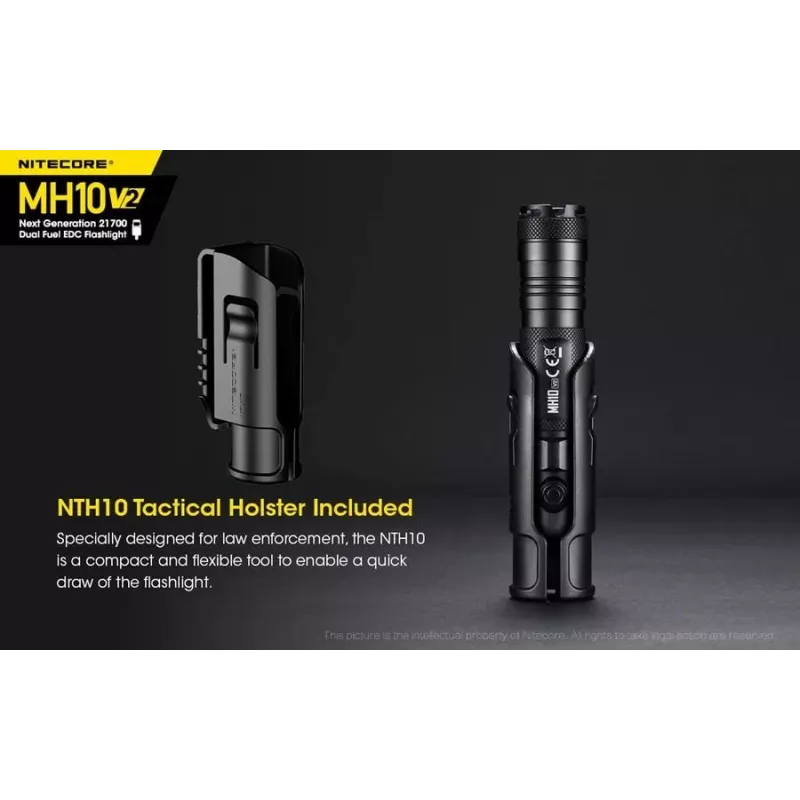 Rankinis žibintuvėlis Nitecore MH10 V2 juodas
