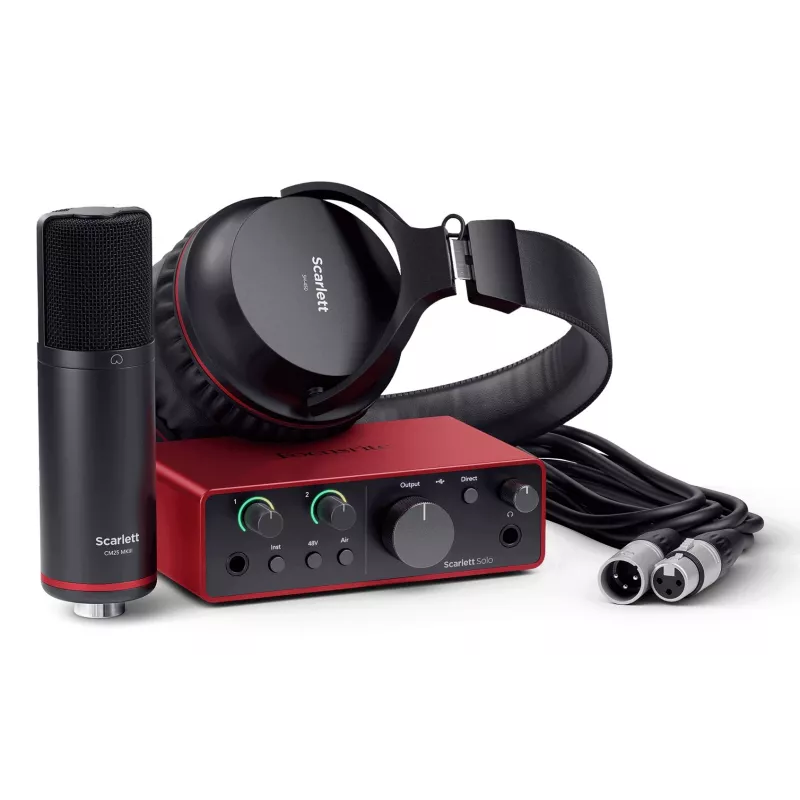 Focusrite Scarlett Solo Studio įrašų rinkinys