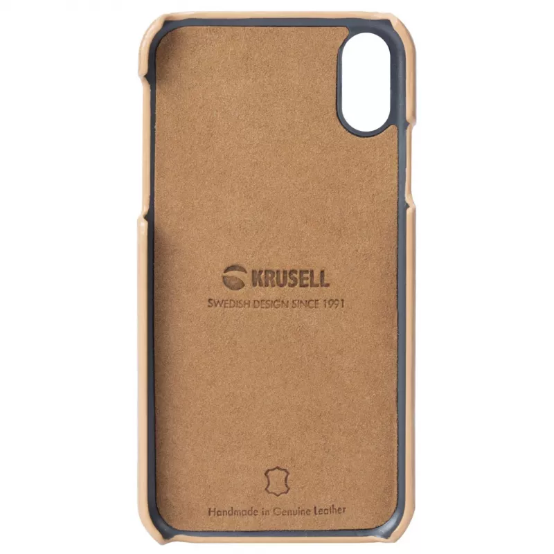 Krusell Sunne dėklas Apple iPhone XS — vintage nude