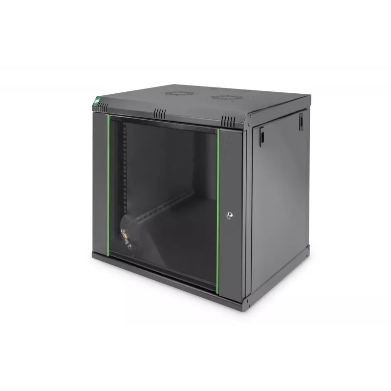 DIGITUS Dynamic Basic DN-19 16-U-EC-SW tinklo spinta – sieninė, 12U, 19 colių, juoda RAL 9005