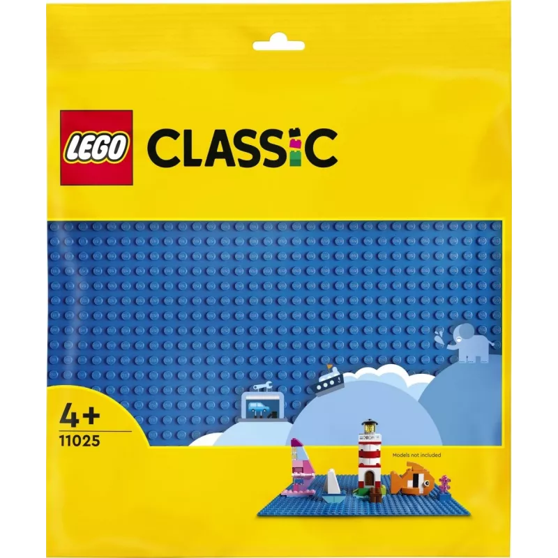 LEGO Classic statybinė plokštė 11025 – mėlyna bazinė plokštė 32×32 kauliukų, 250×250 mm