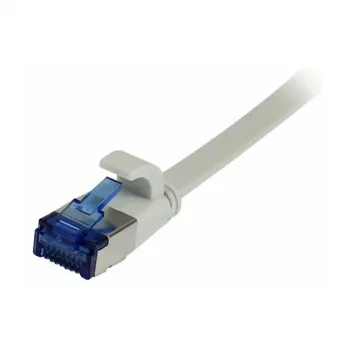 Synergy 21 jungiamasis laidas RJ45, CAT6A 500MHz, 10m, pilkas, U/FTP, plokščias, TPE (Superflex), AWG32