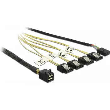 Cable DeLOCK Mini SAS HD SFF-8643 į 4xSATA 0,5 m