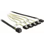 Cable DeLOCK Mini SAS HD SFF-8643 į 4xSATA 0,5 m