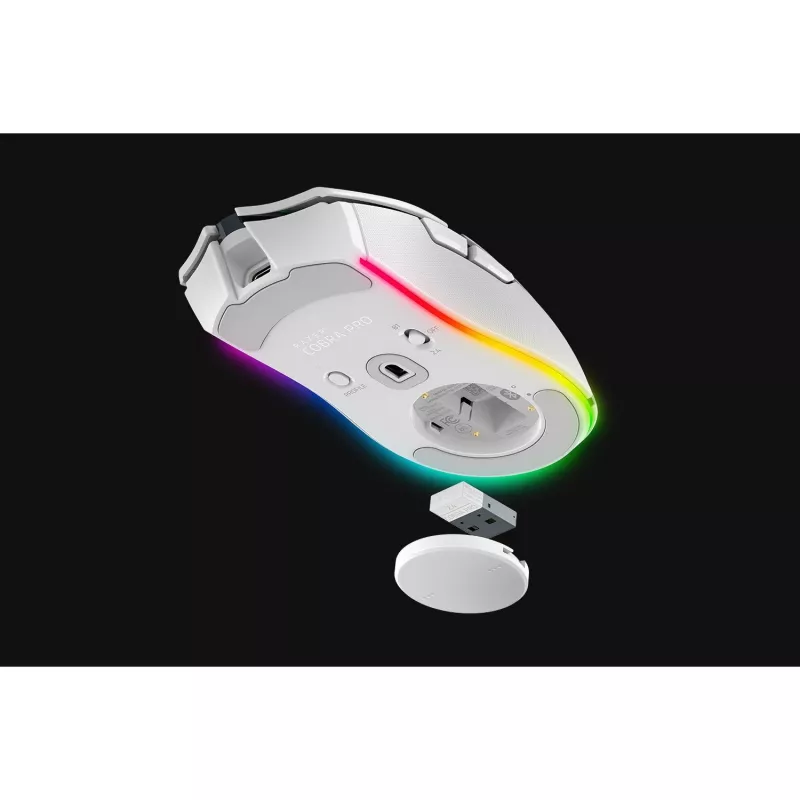 Razer Cobra Pro pelė žaidimams, dešinei rankai, RF belaidė + Bluetooth + USB Type-C, optinė, 30000 DPI