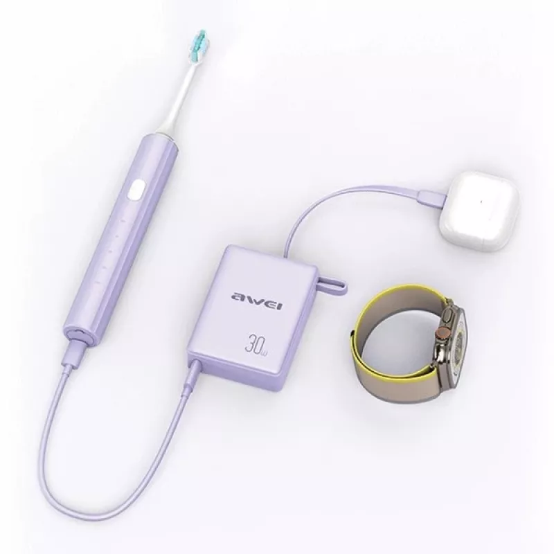 Powerbank 10000mAh 30W P87K su integruotu USB-C