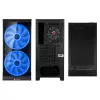 SILENOS PRO juoda versija su ARGB ventiliatoriumi ir grūdintu stiklu