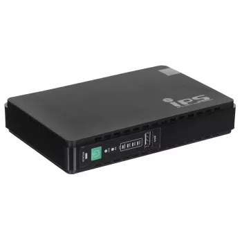 Maitinimo adapteris / inverteris MPL Power RouterUPS-30-PoE 30 W, vidaus, 100–240 V, juodas, 160×105×28 mm