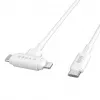 HYPER HyperJuice USB laidas USB 2.0 1,5 m USB C USB C/Lightning baltas