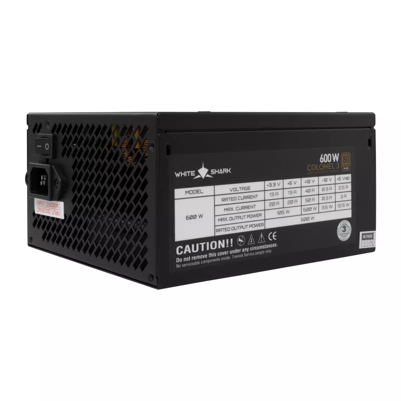 Maitinimo blokas White Shark GPSU-B600S Colonel-3 600W