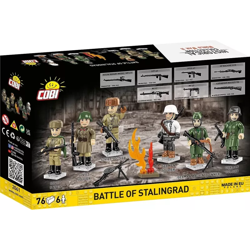 Cobi Konstruktoriai Stalingrado mūšio modelis — 76 dalių, istorinė diorama