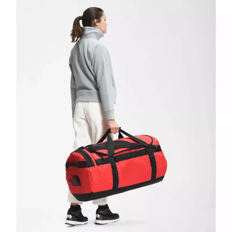 The North Face Base Camp Duffel L kelioninis krepšys 95 L poliesteris Juoda, Raudona