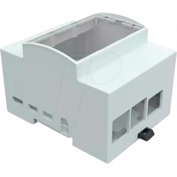 JOY-IT RPI CASE DIN4 – Dėklas Raspberry Pi 4, DIN bėgelis, pilka/permatoma (RB-CASEP4+07)