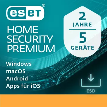 ESET Home Security Premium - 5 vartotojų, 2 metai - ESD parsisiuntimas