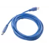 Prailginimo laidas USB 3.0 AM-AF mėlynas 3 m
