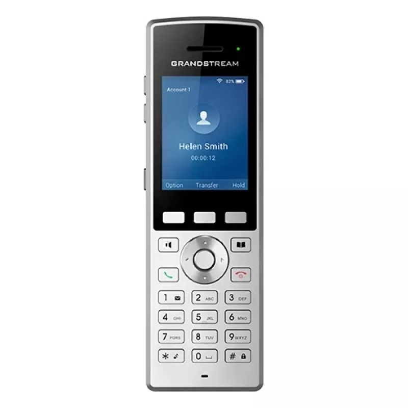 Grandstream Networks WP822 IP telefonas Juoda, Sidabrinė 2 linijos LCD Wi-Fi