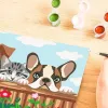 Dažymo rinkinys Ravensburger CreArt – šunys ir katės (piešimas pagal skaičius)