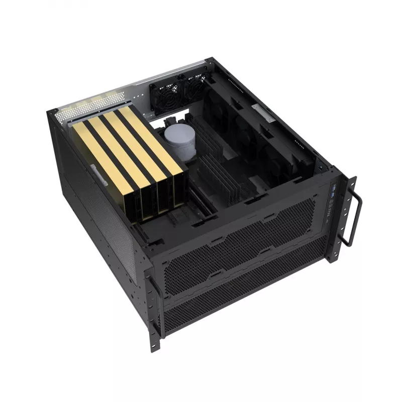 Kompiuterio korpusas SilverStone SST-RM600 ATX juodas