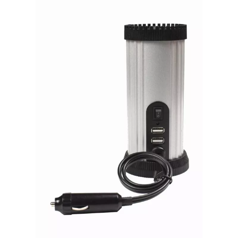 Gembird EG-PWC150-01 automobilinis keitiklis 150 W Juoda, Pilka