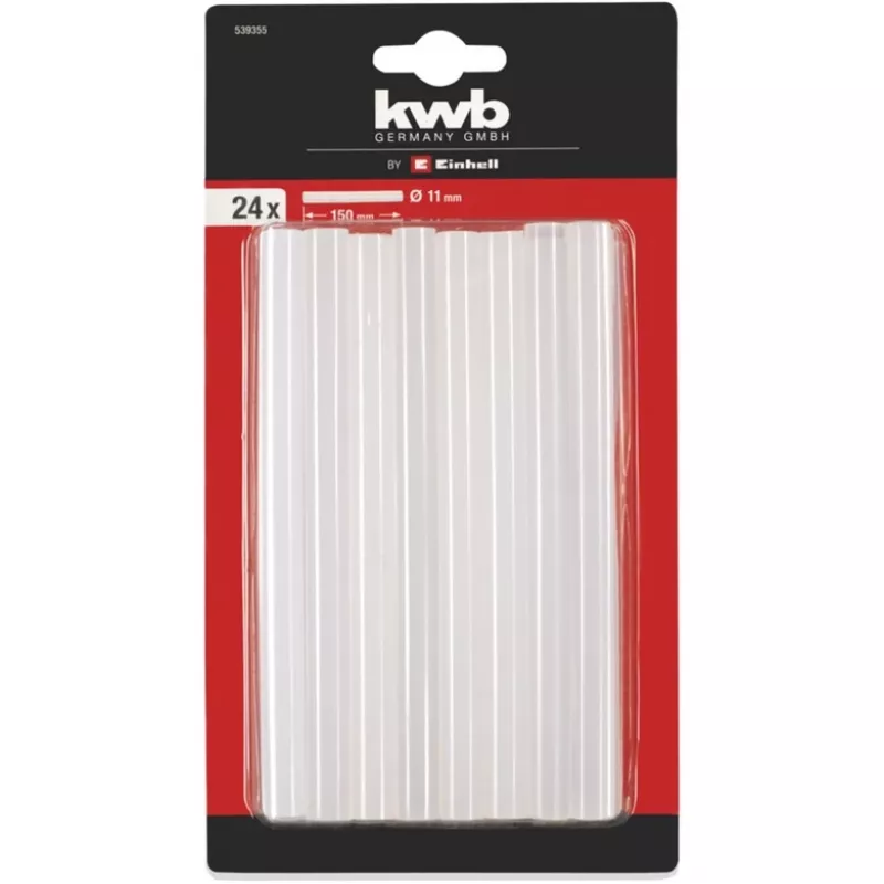 KWB klijų lazdelės Ø 7 x 150mm (skaidrios, 24 vnt.)