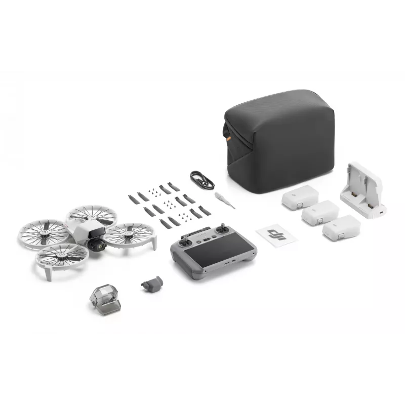 Dronas DJI Flip Fly More Combo RC 2 – 4 rotoriai, 48 MP kamera, 3840×2160, maks. greitis 16 m/s, nuotolis 14 000 m
