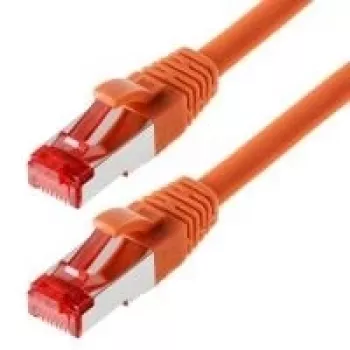 Helos CAT6a S/FTP PIMF tinklo laidas 0,5 m oranžinis