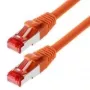 Helos CAT6a S/FTP PIMF tinklo laidas 0,5 m oranžinis