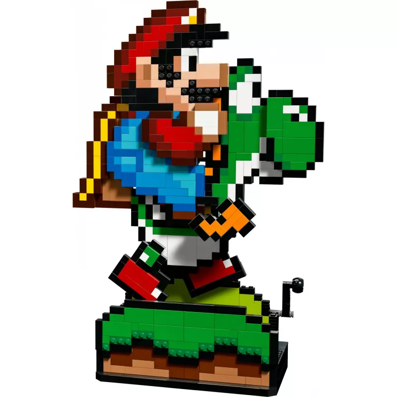 Konstruktorius LEGO Super Mario World Mario & Yoshi rinkinys 71438 – interaktyvios figūrėlės ir statomi žaidimo elementai