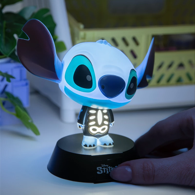 Stalinė lempa Paladone Stitch Skeleton Icon Light – naktinė šviesa su personažu