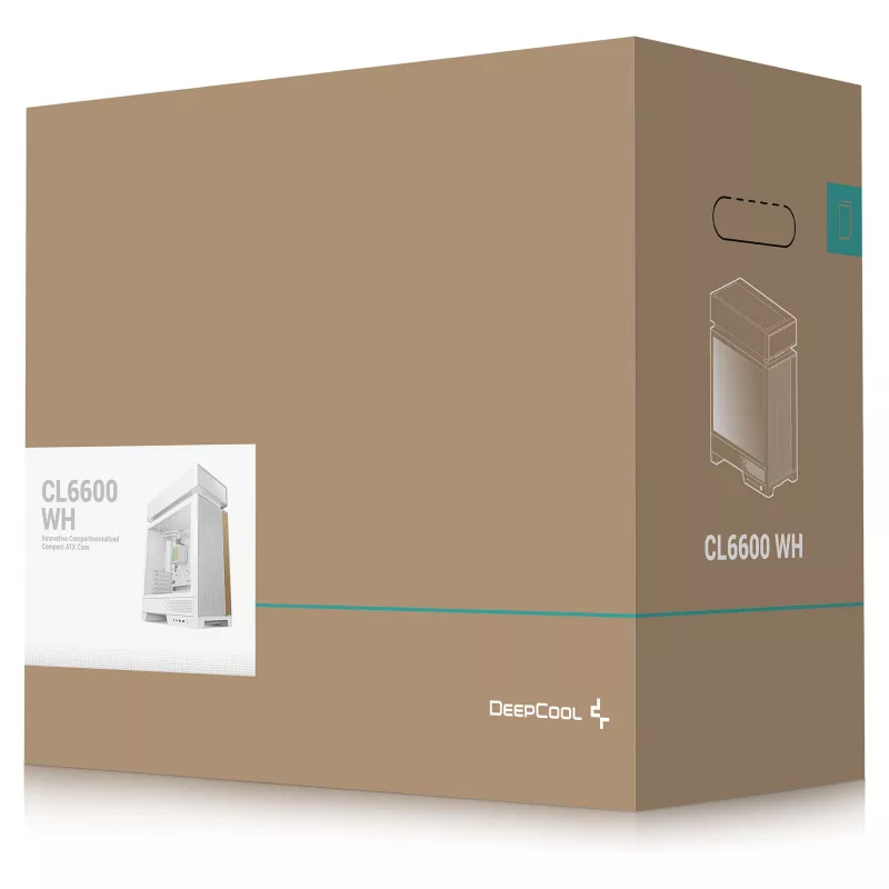 Korpusas DeepCool CL6600 WH baltas