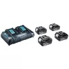 MAKITA MAITINIMO KOMPLEKTAS 18V (BL1850Bx4+DC18RD) MAKPAC