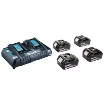 MAKITA MAITINIMO KOMPLEKTAS 18V (BL1850Bx4+DC18RD) MAKPAC