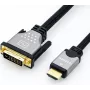 ROLINE vaizdo kabelis DVI-D (vyriškas) į HDMI (vyriškas) 2 m, ekranuotas, 4K palaikymas (11.04.5871)