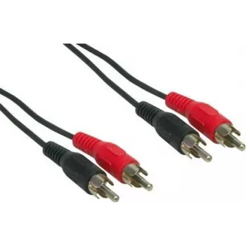 Garso kabelis e+p B 33/5 5 m 2 x RCA juodas