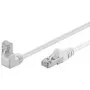 Wentronic Goobay CAT 5e jungiamasis kabelis 1x 90° kampu, F/UTP, baltas, 0,25 m - CCA vario mišinys, 1x RJ45 kištukas 90° (8P8C) (94176)