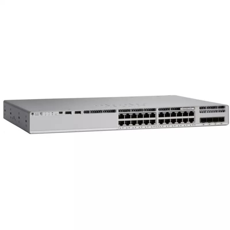 Cisco Catalyst 9200 - tinklo jungiklis - L3 - Smart - 24 x 10/100/1000 (PoE+) - montuojamas į stelažą