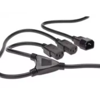 Digitus ASSMANN - Leistungsteiler (250 V Wechselstrom) - IEC 320 EN 60320 C14 - IEC 320 EN 60320 C13 - 1.7 m - geformt - Schwarz (AK-440400-017-S)