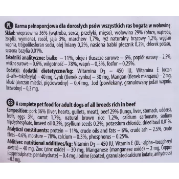 Dolina Noteci Premium drėgnas šunų ėdalas su jautiena, 400 g