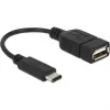 USB laidas Delock 65579 USB 2.0 0,15 m USB-C USB-A juodas